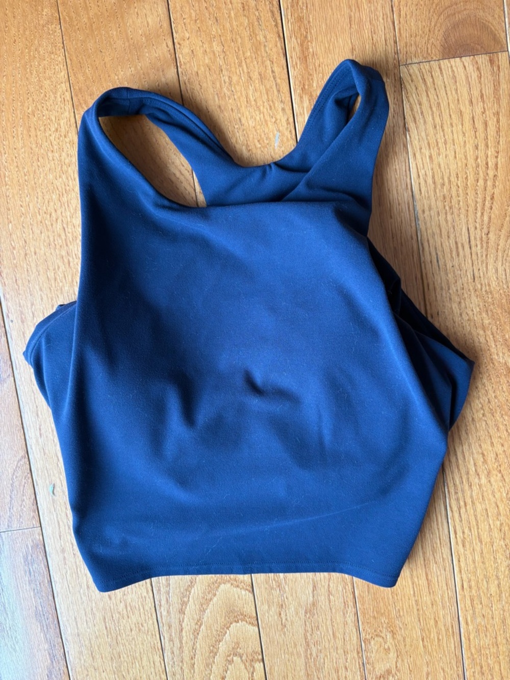 Navy Blue Athleta Racerback Crop Top